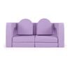 Costway 8pcs Kids Modular Play Sofa Convertible Foam Couch Set - Purple