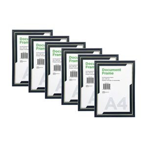 6PK Braz A4 Certificate Document Image Photo Frame 29.7x21cm Gold Silver