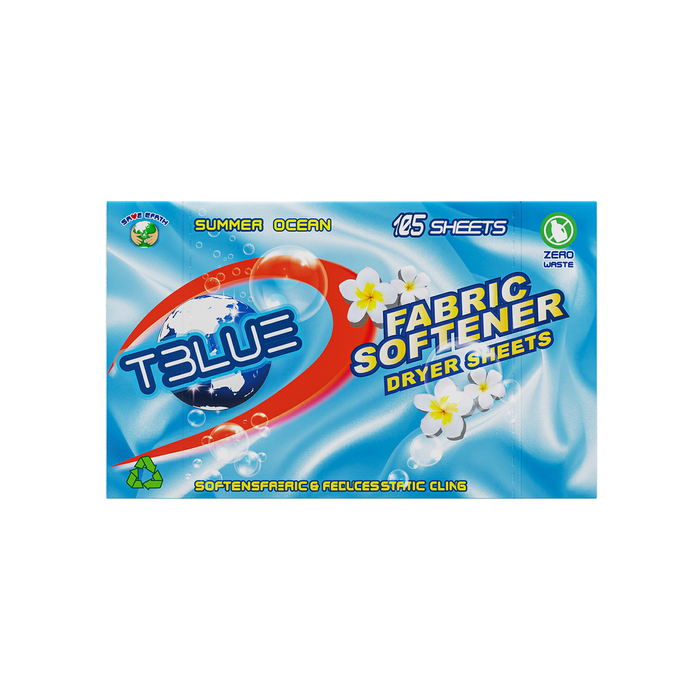 TBLUE Fabric Softener Dryer Sheet - Summer Ocean 105 Sheets