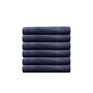 Bambury Ultra soft Elvire Face Washer Navy 33x33cm Cotton Woven Home Decor