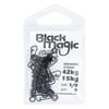 Black Magic Rolling Swivel With Snap Small Pack 15kg (42kg Breaking Strain)