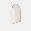 Future Glass Aria Arch Mirror Cabinet 860 x 560mm - Antique Brass (Single Door)