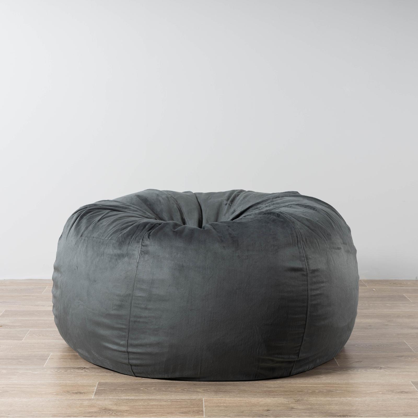 Pierre Fur Bean Bag Charcoal Bunnings Australia