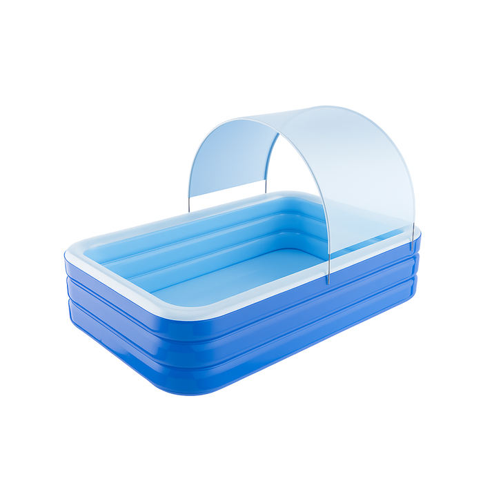 Provecta Large Inflatable Family Pool With Canopy 300 x 172 x 52 cm