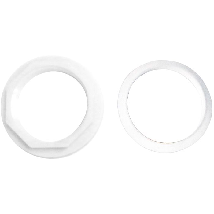 Kinetic White Wedge Washer And Nut