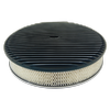 14" Round Air Cleaner Kit Full Finned Black