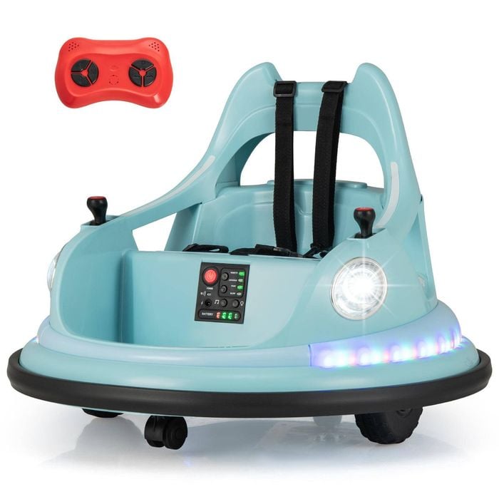 Costway Kids Bumper Car 12V Electric Ride on Toy w/Remote Control
