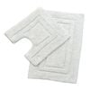 2pc Renee Taylor 2200 GSM Tufted Bath Mat Set Vapour