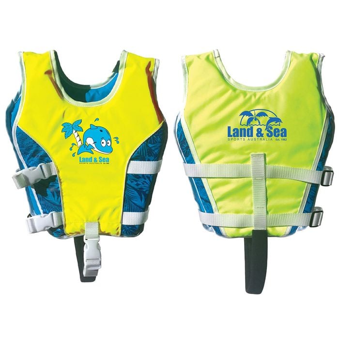 Land & Sea Sports Beach/pool Children Swimming Aid Float Vest Medium Junior 4-6y
