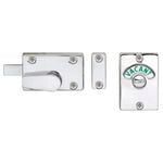Delf Trade Satin Chrome Toilet Indicator Bolt Lock