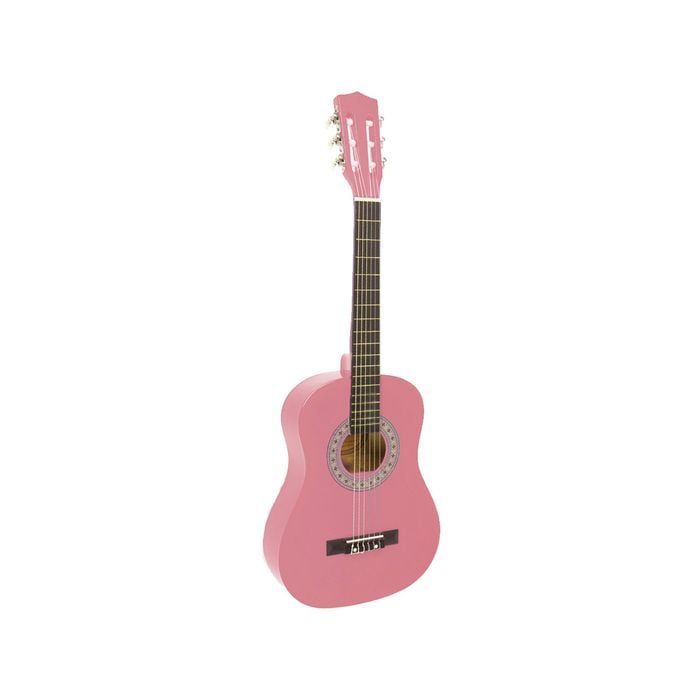 Childrens Guitar Karrera 34in Acoustic Wooden - Pink
