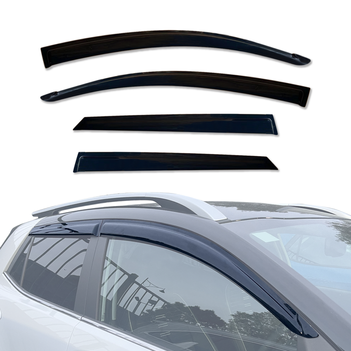 AUSGO Luxury Weather Shields for KIA Stonic 2021-Onwards Weathershields Window Visors Wind Deflectors