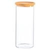 Argon Tableware Glass Storage Jar - Cork Lid - 1.5 Litre - Modern Round Scandi Organisation Container Glass Jar
