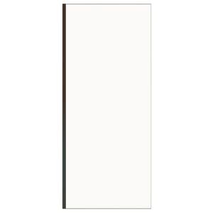 Stein 900 x 2000mm Black Emilio Slider Shower - Return Panel Only
