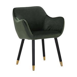 Modern Furniture AILIN Armchair Chair 83x62cm- Olive & Black
