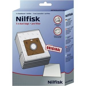 Geniune Nilfisk Coupe Vacuum Bags + Filter
