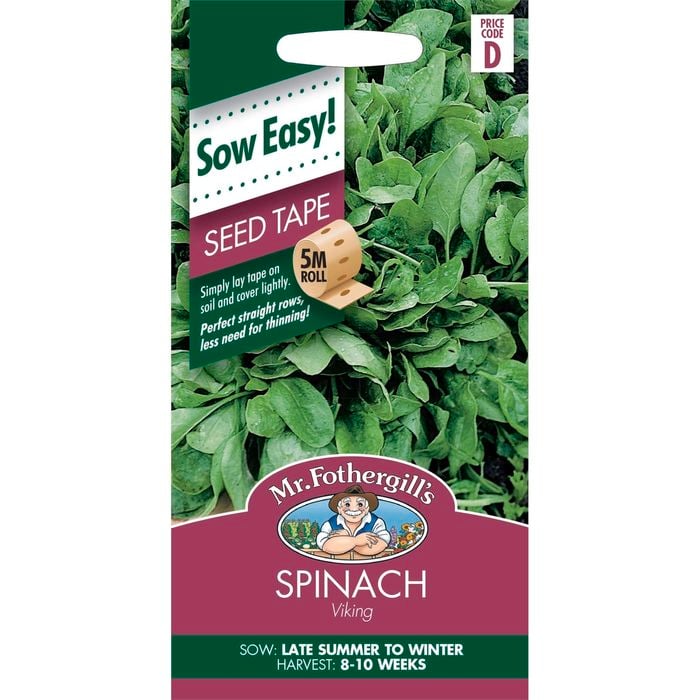 Mr Fothergill's Spinach Seed Tape