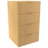 Lugna 1024 x 600 x 580mm Sand 4 Drawer Ready to Assemble Unit