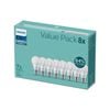Philips A60 E27 LED 1250lm Cool Daylight 11W Globe - 8 Pack