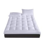 Breeze Premium Organic Cotton Ultimate Comfort Mattress Topper Queen Size