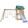 Lifespan Kids Carindale Swing Set & Play Centre with 2.2m Pastel Blue Slide