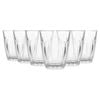 Argon Tableware 125ml Fluted Juice Glasses - Set Of 6 - Ribbed Fluted Glassware Tumblers Set Durable Soda Lime Glass