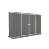 Absco Sheds 3.0 x 0.78 x 1.95m Grey Economy Double Door Garden Shed
