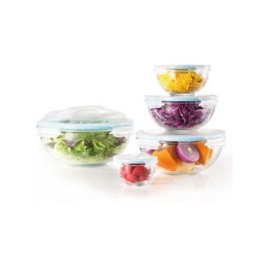 Pure Glass Bowl Set Of 5 Soffritto