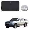 Front Windscreen Sun Shade for Nissan Navara Single Cab 1997 - 2018 (D22) - Standard 150 x 85 cm - Black