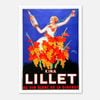 Galrie Kina Lillet 1937 Vintage Poster Art by Roby Retro French Advertising Decor, Poster Only, 50 x 70cm (20 x 28inch)