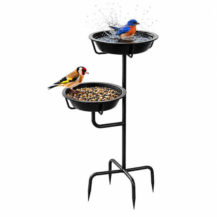 Advwin Bird Feeder & Bird Bath Bird Feeding Station Freestanding