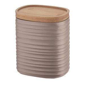 Guzzini Earth Tierra 12.3cm/1L Storage Jar Medium - Taupe
