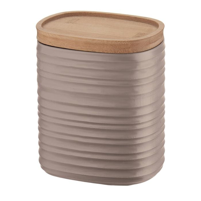 Guzzini Earth Tierra 12.3cm/1L Storage Jar Medium - Taupe