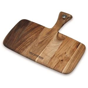 Peer Sorensen Acacia Wood Rectangular Serving Board w/ Handle Paddle Tray Brown