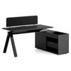 Modern Furniture Dolan Executive Workstation 1.4mx1.6mx0.75m Right - Black