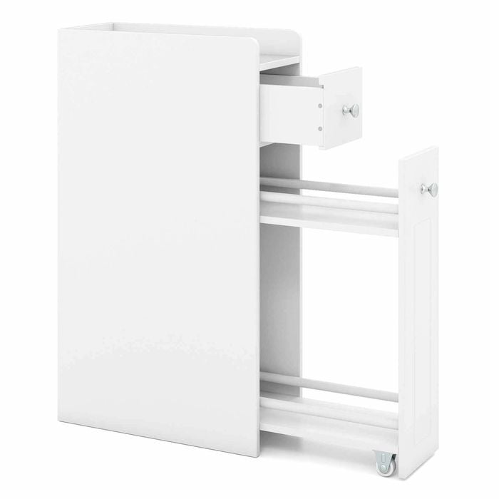 Costway Slim Storage Cabinet Space-saving White
