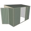 Build-a-Shed 1.5 x 3 x 2m Hinged Door Tunnel Shed with 2 Sliding Side Doors - Green