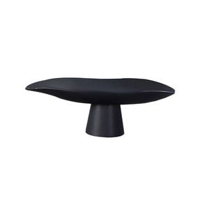 SOGA 31cm Black Ceramic Tray