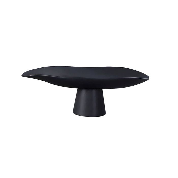 SOGA 31cm Black Ceramic Tray
