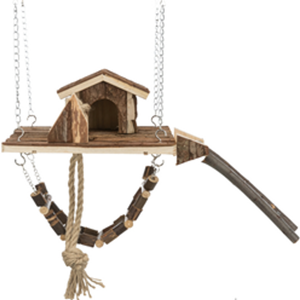 Yes4pets Hamster Bird Mice Swing Platform Hamster Hideouts Hamster House Hammock Stairs Toys