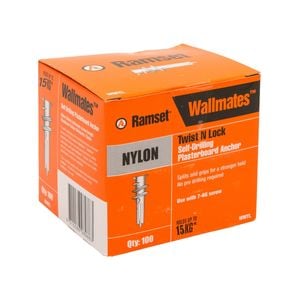 Ramset Twist N Lock Wallmate - 100 Pack