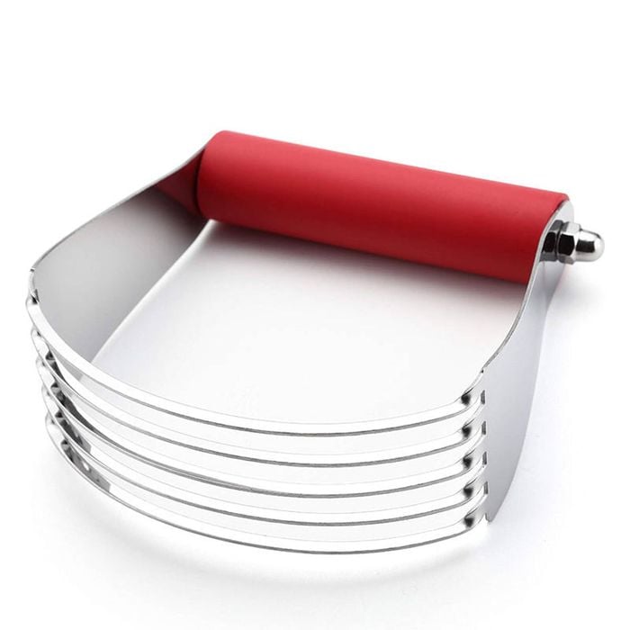 Catzon Dough Blender for Baking Heavy-Duty Stainless Steel-Red