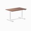 Desky Dual Hardwood Sit Stand Desk White Frame 120cm