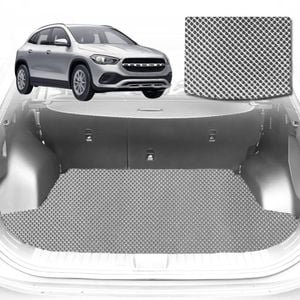6D Diamond Car Boot Mat for Mercedes-Benz GLA SUV (H247)2020-Current-Cargo Mat-Grey-Outback GT
