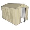 Build-a-Shed 2.2 x 3.0 x 2.3m Front Gable Single Hinged Door Deep Shed - Cream
