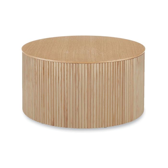 Ridge Round Coffee Table - Natural Ash