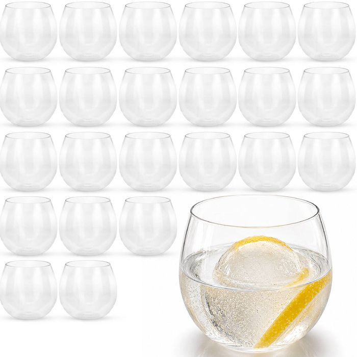Rowdy Crowd Gin Balloons Catering 24 Pack 385ml - Unbreakable Tritan Plastic Dishwasher Safe