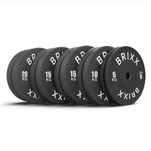 Brixx Pro Black Olympic Bumper Plates - 130kg Set