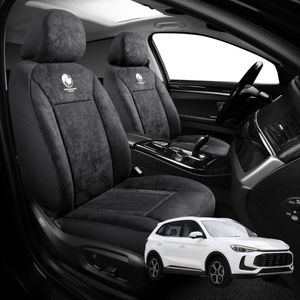 Australian Goose Edition Front Seat Covers for MG ZS 2025 - Current (ZS32) - Suede, Universal Fit - Black