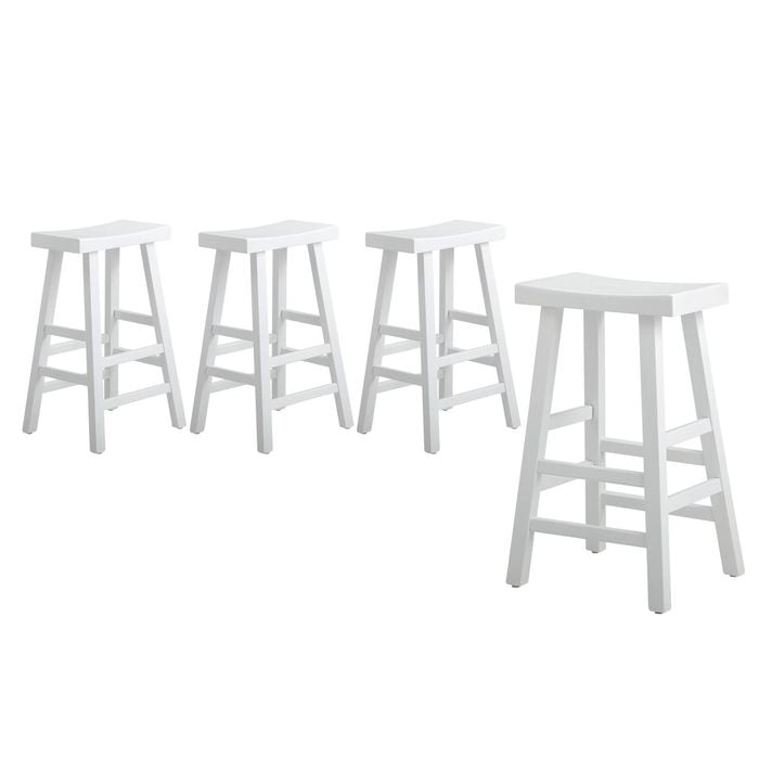 Oikiture Bar Stools White X4